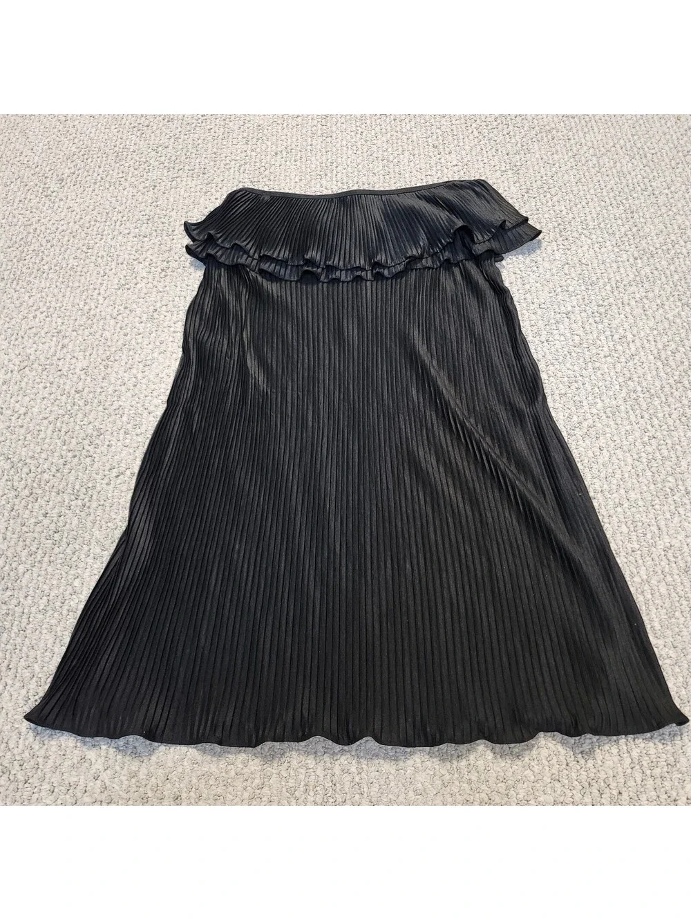 Juicy Couture Black Pleated Cover Up Dress Large NWT